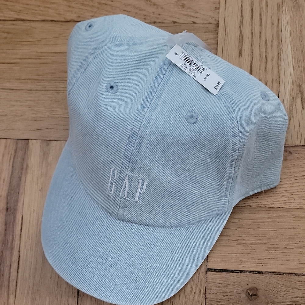 GAP Light Denim Cap with Embroidered Logo